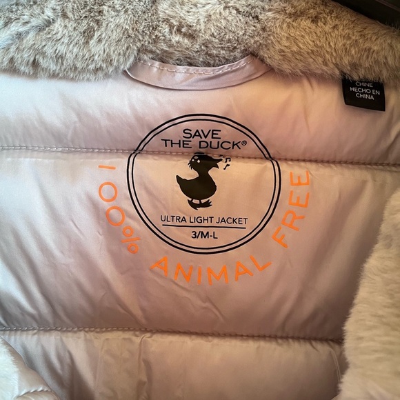Save the Duck Dalea Faux Fur Collar Puffer Long - Picture 9 of 14